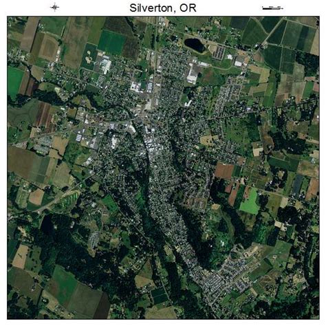 Aerial Photography Map of Silverton, OR Oregon