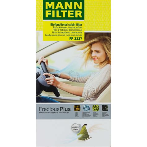 MANN FILTER Inspektionspaket Presto Klima Reiniger für Opel Corsa C 1 2