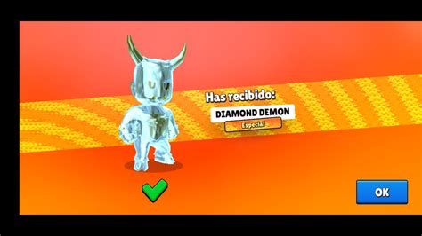 Me tocó la Skin del Demonio de diamante y jugue fatal stumble guys