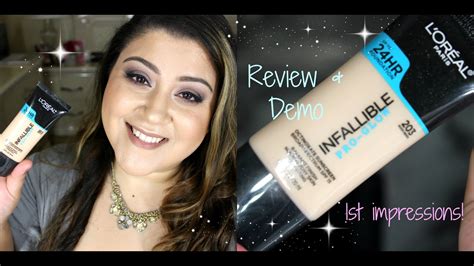 Loreal Pro Glow Foundation St Impressions Review Demo Youtube