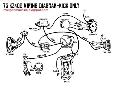 1976 Kz400 Wiring Diagram Schematic