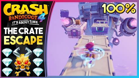 The Crate Escape All Gems N Sanely Perfect Relic Crash Bandicoot