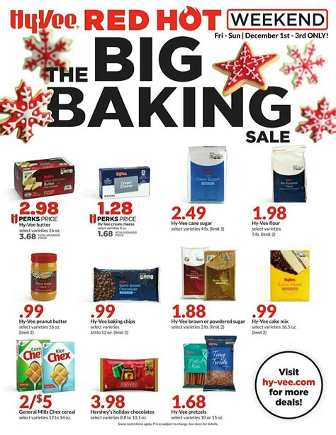 Hy Vee Red Hot Weekend Deals Ads From December 1