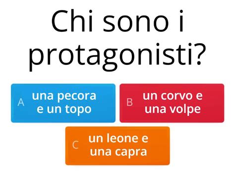 Il Corvo E La Volpe Quiz