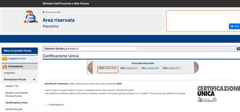 Come Scaricare La Certificazione Unica 2023 Dal Sito DellAgenzia Delle