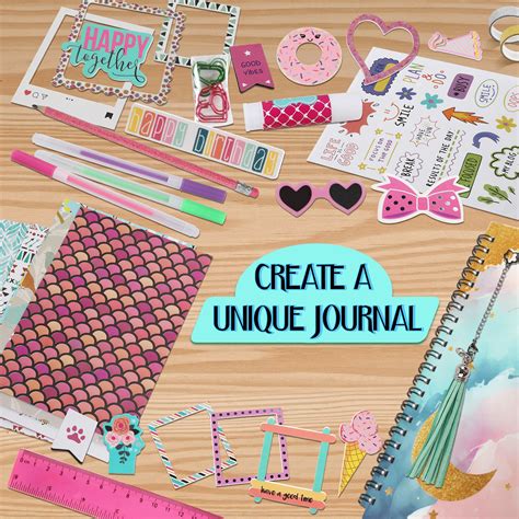 diy journal kit  girls stationery set journal set  tween teen