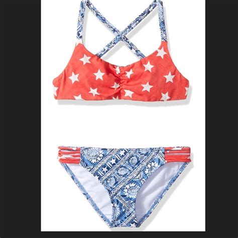 Billabong Swim Nwt Girls Billabong Starlight Tali Bikini Set Poshmark