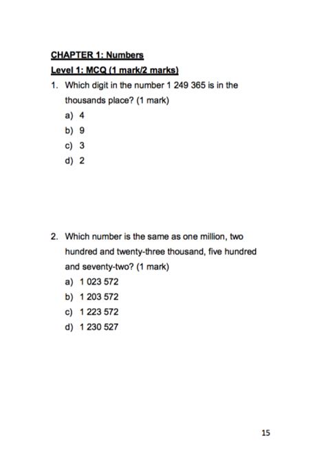 P56psle Foundation Maths 100 Must Know Math Questions Direct