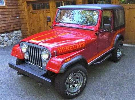 Jeep Cj Renegade Original Paint Survivor Unrestored Time