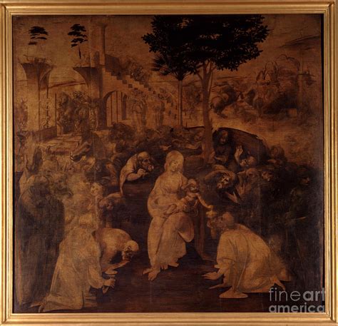 Adoration Of The Magi Painting By Leonardo Da Vinci Pixels