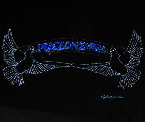 Peace on Earth Christmas Lights - Photography by Sylvestermouse