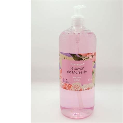 Savon De Marseille Liquide Senteur Rose 1 Litre Pharmactiv 5051089988142