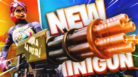 New Legendary Minigun Fortnite Battle Royale New Update Youtube