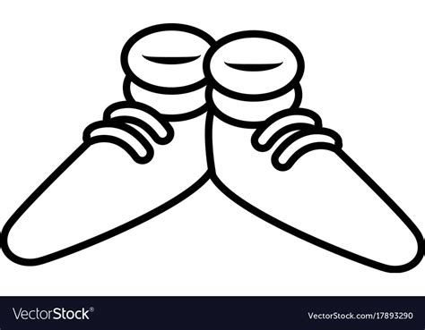 Funny shoes cartoon Royalty Free Vector Image - VectorStock