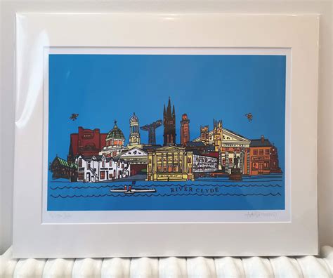 Glasgow Skyline - Adrian McMurchie - The Glasgow Illustrator