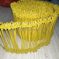 Mm Steel Wire Sack Ties Pvc Coated Bag Rebar Tie Wire Loops