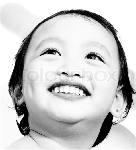 Cute Happy Kid Smiling At Her Parent | Stock image | Colourbox