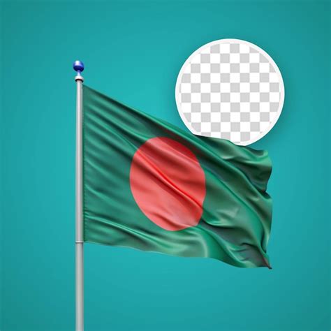 Premium Psd Bangladesh National Flag Isolated