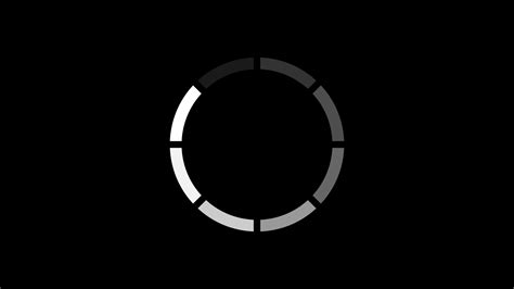 Loading Circle Animation On Black Transparent Background With Alpha