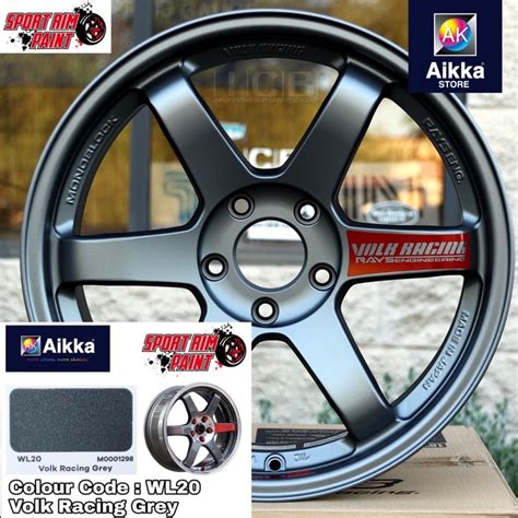 AIKKA PAINT / WL20 AK64007 Volk Racing Grey / Car Body Motor Sport Rim Touch Up Paint Aerosol ...