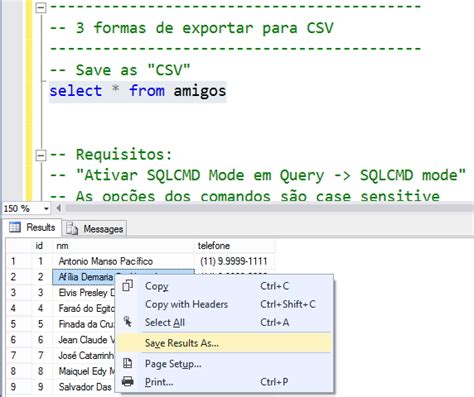 Como Importar E Exportar Arquivos Csv No Sql Server Dba Pro