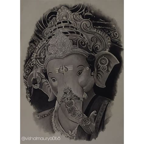 Lord Ganesha sketch / Pencil Drawing | Sketches, Ganesha sketch, Drawings