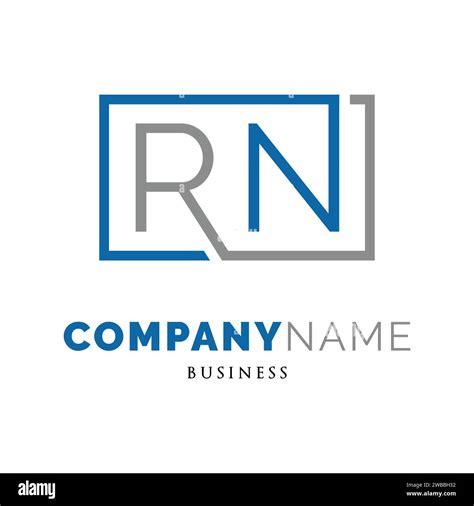 Initial Letter Rn Icon Logo Design Template Stock Vector Image And Art