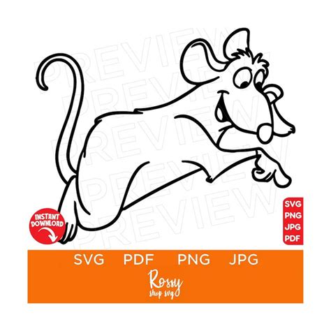 Remy Ratatouille Svg Disneyland Ears Clipart Anyone Can Inspire