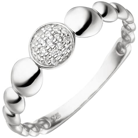 Ring Aus 925 Silber Mit 19 Zirkonia