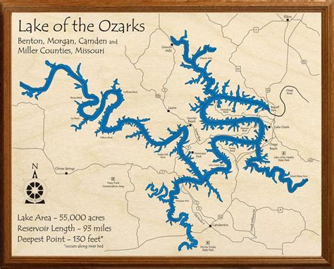 Printable Lake Of The Ozarks Mile Marker Map