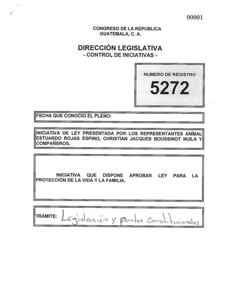 Registro 5272 Iniciativa 5272 Derecho Procesal Constitucional