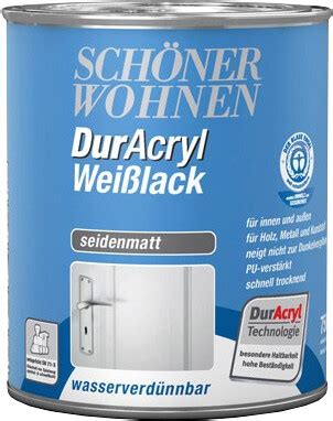 Sch Ner Wohnen Duracryl Wei Lack Seidenmatt Ab Preisvergleich