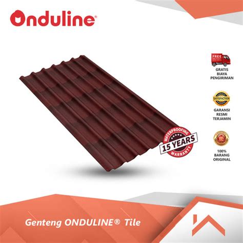 Jual Genteng Onduline Tile Dual Red D Genteng Bitumen Onduline