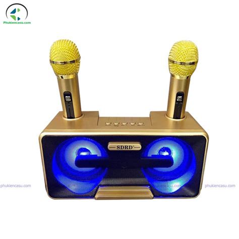 Loa karaoke mini SD 301 tặng kèm 2 micro không dây Phu Kien Casu