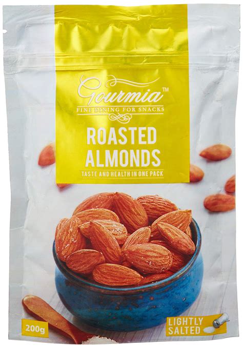 Gourmia Roasted Almonds Lightly Salted 200g Almonds Dried Fruits