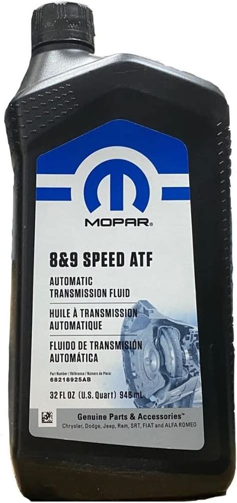 Mopar Chrysler Dodge Jeep Ram 8 And 9 Speed Automatic Transmission Fluid New Oem