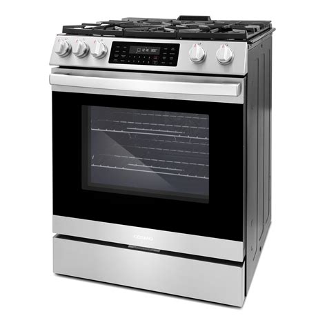 30″ Gas Range with 5 High Performance Sealed Gas Burners and Air Fry ...