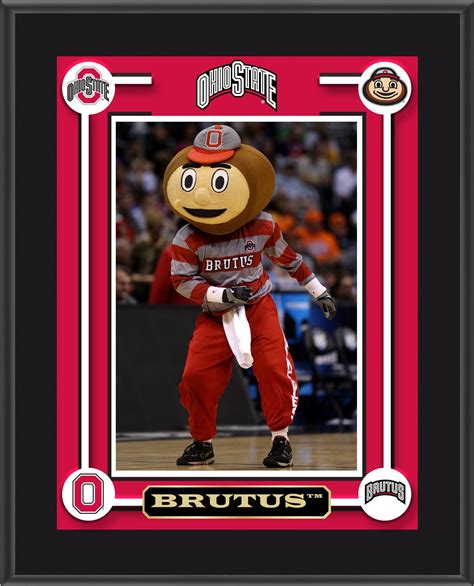 Ohio State Buckeyes Brutus Mascot Sublimated 10.5" x 13" Plaque