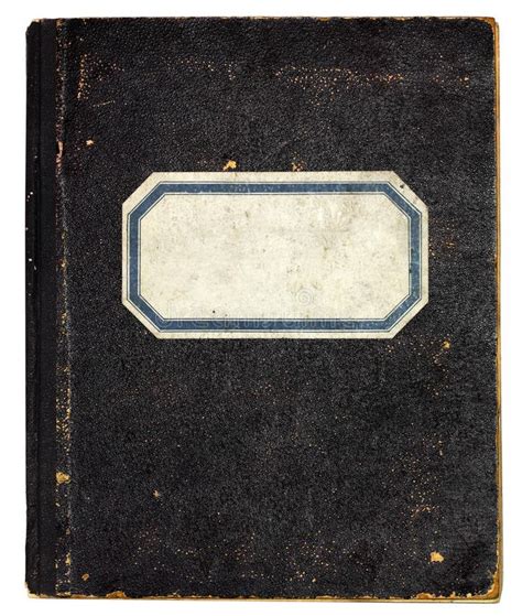 Old Notebook Cover With Blank Label