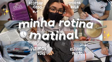 Minha Rotina Da Manh Na Aula Presencial Am Club Youtube