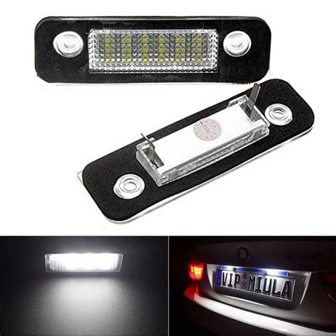 Pair Dc V Smd Led License Number Plate Lamps Light For Ford