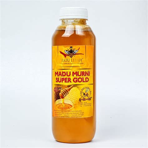 Jual Madu Murni Super Gold Ratu Lebah 500 Ml Shopee Indonesia