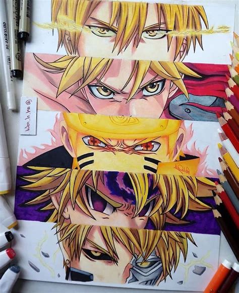 how-to-draw-anime-step-by-step-different-anime-characters-colourful-drawing | Anime drawings ...