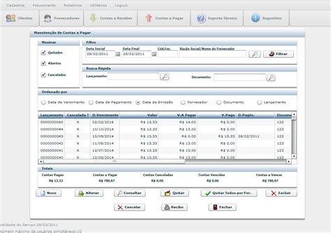 Programa Para Controle De Contas A Pagar E Contas A Receber E Muito