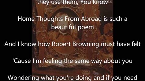 Clifford T Ward Home Thoughts From Abroad With Lyrics Thoughts