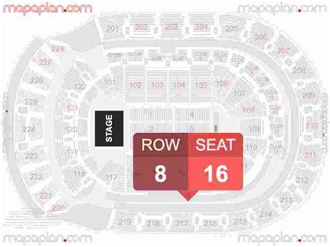 Columbus Nationwide Arena Detailed Interactive Seating Chart With Seat