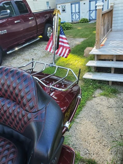 Motorcycle Flag Mount With Vibrant 8x11 Flag, #1 On Market