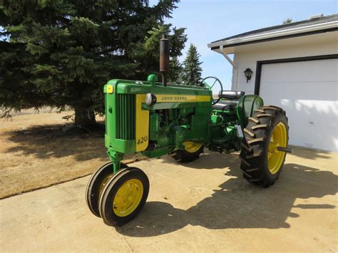 Lot 8k 1957 John Deere 420 Tractor Vanderbrink Auctions