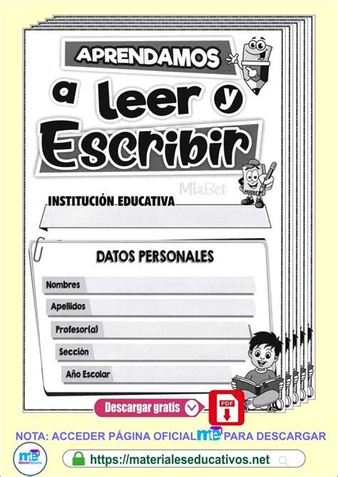 Cuaderno Aprendemos A Leer Y Escribir Leer Y Escribir Aprendo A Leer Leer