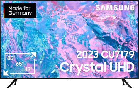 Samsung GU75CU7179U LED Fernseher 189 Cm 75 Zoll Smart TV Crystal